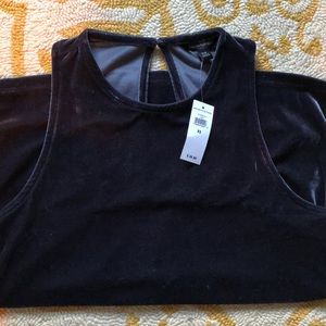 Banana Republic velvet sleeveless top NWT